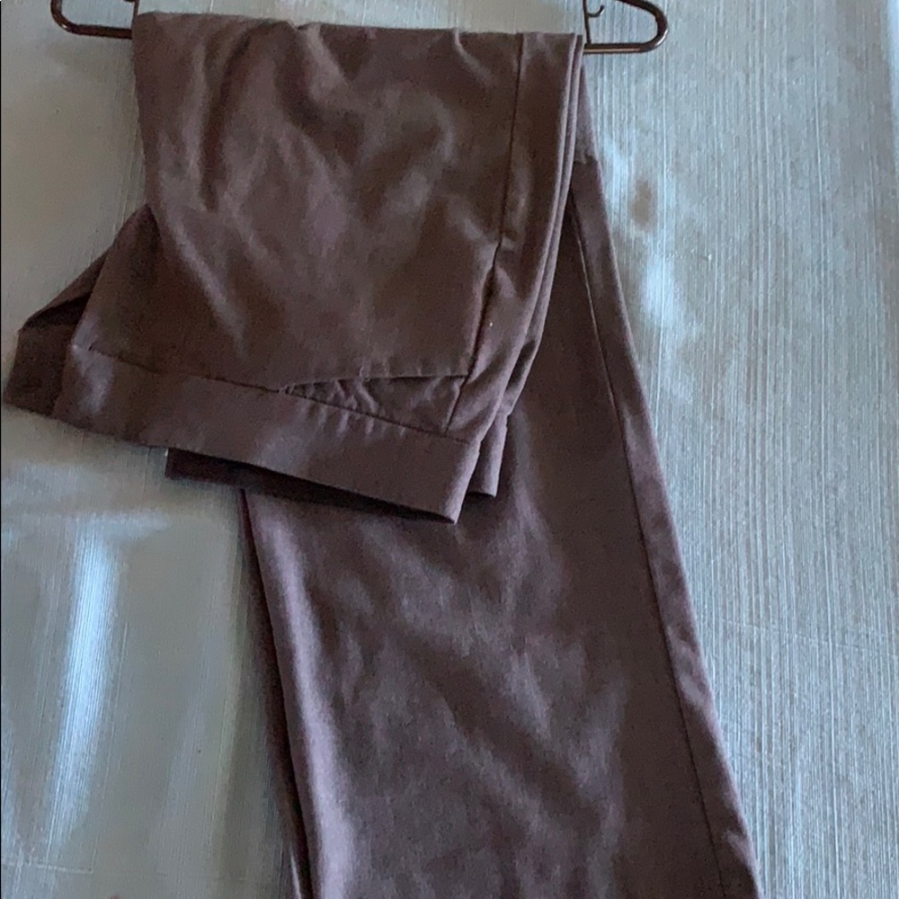 Gray work slacks